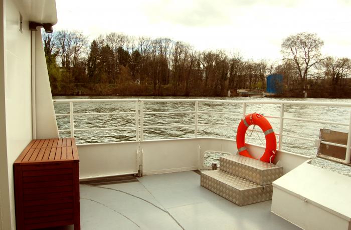 La péniche la French à Paris 13 - La terrasse